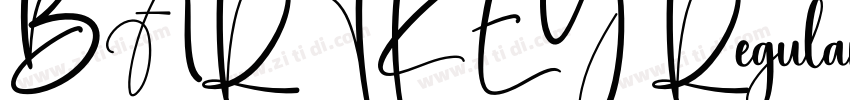BARTKEY Regular字体转换